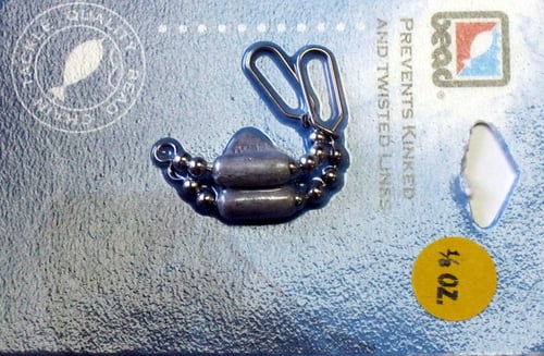 Bead Chain R18 Bead Chain, Keel Sinker, 1/8oz, 2pk