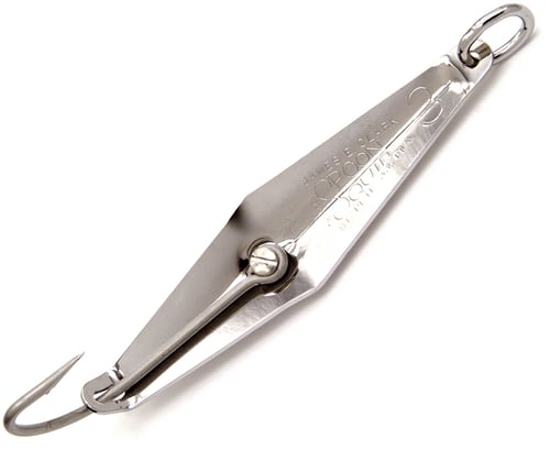 Clarkspoon 2 Size 2 Spoon Squid 6/0 Hook, 3.5 Inch Blade,  Chrome | 046837004002