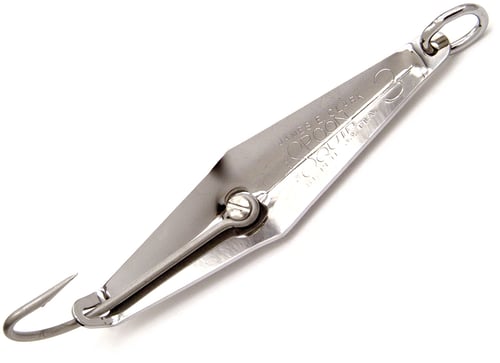 Clarkspoon 3 Size 3 Spoon Squid 6/0 Hook, 4 Inch Blade,  Chrome | 046837005009