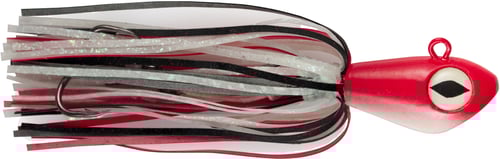 No Alibi NAAJR4 Alien Jig Offshore Series, Glow Red/Black Skirt, 4 oz | 023644003619