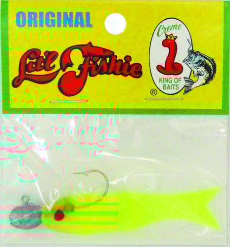 Creme 02599 Litl Fishie Minnow, 2 1/2 Inch, 1/4 oz, Chartreuse, 1/Pack | 024804025991