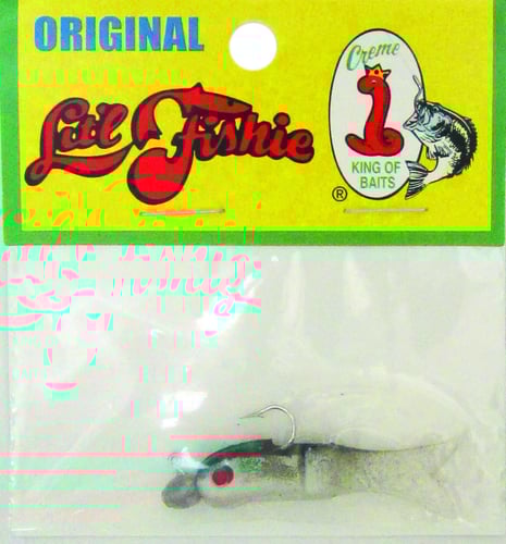 Creme 1291 Litl Fishie Minnow, 1 1/2 Inch, 1/16 oz, Pearl Gray, 1/Pack | 024804012915