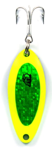 Eppinger 52101 Devle Dog Pup Spoon 1/4oz. Chartreuse w/Green Tape | 043332521010