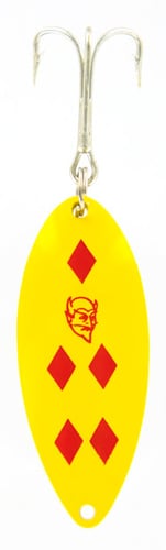 Eppinger 5217 Devle Dog Pup Spoon 1/4oz. Yellow/Red Diamonds | 043332052170