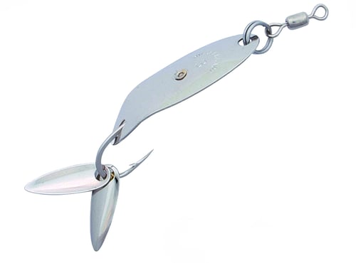 Hildebrandt 2RN Shad King Spoon, 1 1/4 Inch, 1/16 oz, Nickel, 2/Pack | 025694032410