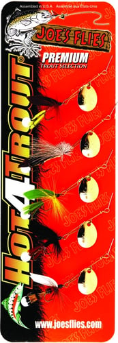 Joes TPP-5-A Hot-4-Trout Spinner Fly, Assortment, 5/Pack