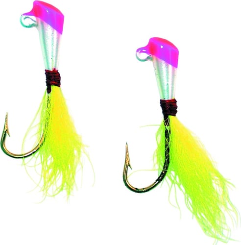 Nungesser 4RDW2 Shad Dart, 1/16 oz Red/White Body Yellow Tail, 2 Pk | 044269120970