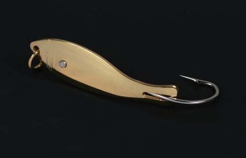 Nungesser 20G1 00 Shad Spoon, 1/12 oz, 1/0 Hook, Gold | 044269120260