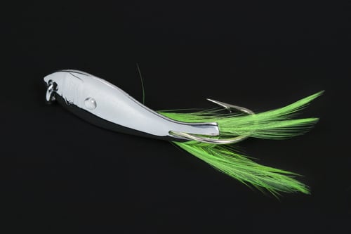 Nungesser 30NFY1 000 Shad Spoon, 1 1/2 Inch, 1/16 oz, Nickel, Yellow | 044269120161
