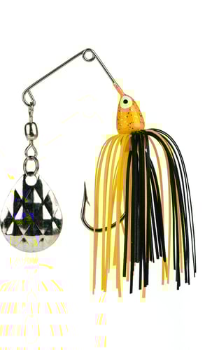 Strike King MK77G MiniKing Spinnerbait, 1/8 oz, Yellow | 051034110944