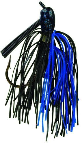 Strike King PMJ122 Rattlin Pro Model Skirted Jig, 1/2 oz, Black | 051034130898