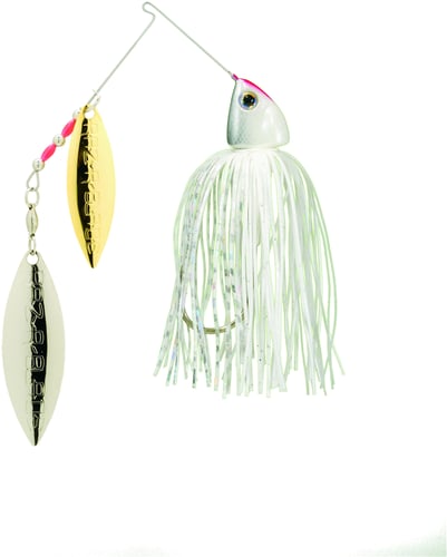 Strike King BURN12-204GS Burner Spinnerbait, 1/2 oz, Super White,1pk