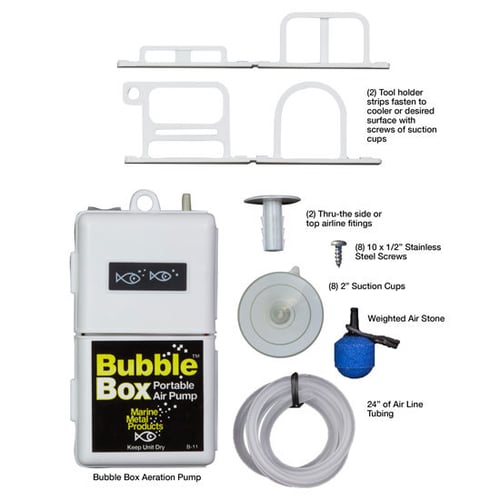 Marine Metal LWK11 Bubble Box Live Well Kit with B11 aerator and Tool | 029326106005