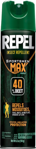 Repel HG-33801 Sportsmen Max Insect Repellent, 40% DEET, 6.5 oz, Aerosol