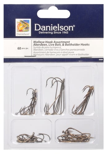 Danielson HAW Hook Assortment Walleye 60Pc | 032054017420