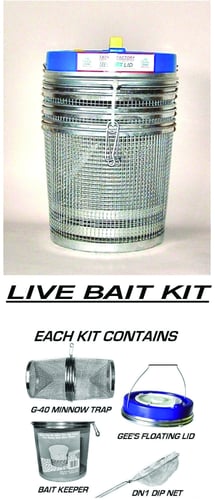 Gees G40KIT Floating Complete Bait Kit w/Trap Bait Keeper Lid | 025355000369