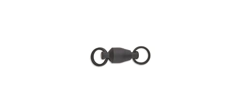 Sampo 32021A Ball Bearing Swivel w/ Split Rings, Black, Size 1 | 050218111128