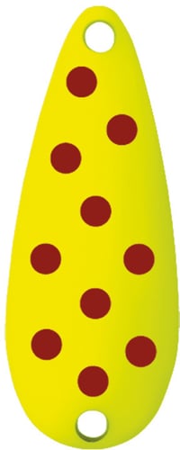 Worth 40760 Chippewa Spoon, 5/16 oz Fluorescent Yellow/Red Spots