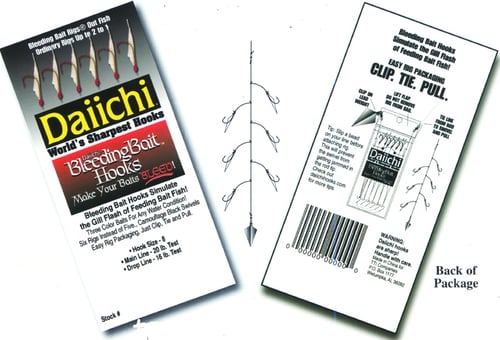 Daiichi D03RW8 Bleeding Sabiki Rig Red Head/Wht Sz8 1 Rig | 042758031882