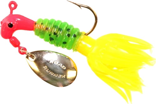 Team Crappie 1802089 Crappie Tamer Jig w/Spinner, 1/16 oz, Fluorescent | 020801477153