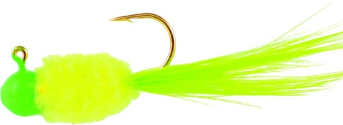 Mr. Crappie SD1D-711 Slab Daddy Jig 1/32 oz, Chartreuse/Lime Parrot