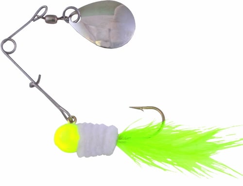 Mr. Crappie SPD2733 Spin Daddy 1/16 oz, Chartreuse/White Perch | 020801480344