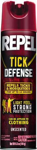 Repel HG-94138 Tick Defense Tick and Mosquito Repellent, Unscented