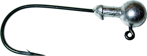 Owner 5145-028 Ultrahead Round Jighead, 1/8 oz, 2/0 Hook, Black