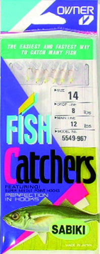 Sabiki  White Hage Fish Skin size 14, color White - HMEs Safety Vest constructed of a s | 054831002702