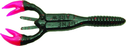 Gene Larew GLSC111010 Salt Craw Crawfish, 4 Inch, Black Neon/Fire | 097817915924