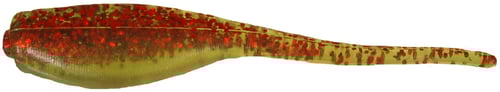Bobby Garland BGBS14918 Baby Shad 2 Inch, Chartreuse/Red Glitter, 18/Bag | 097817963512