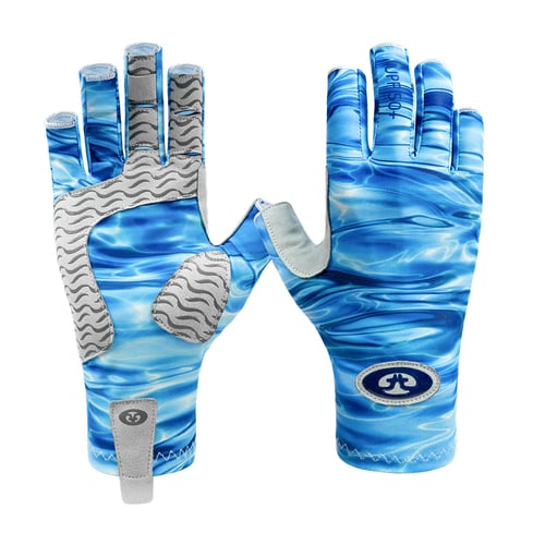 Flying Fisherman G2200-S/M Sunbandit Half-Finger Gloves Blue | 013578507017