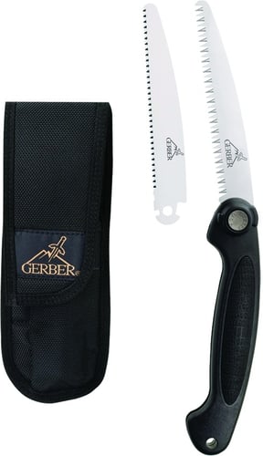 Gerber 46036 Exchange-A-Blade Folding Saw, 2-Blades/Coarse & Fine