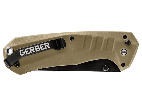 Gerber 31-003571 Haul Assisted Opening Knife, Coyote Nylon Handle