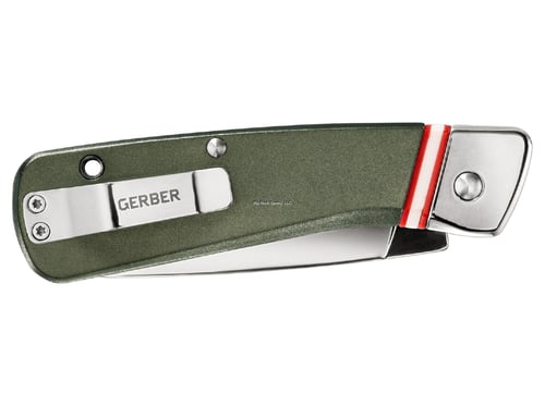 Gerber 31-003721 Straightlace Clip Folding Knife, Modern Sheepsfoot