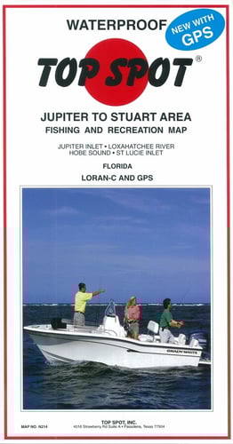 Top Spot N214 Map- Jupiter-Stuart Jupiter Inlet To St Lucie Inlet | 737703002146