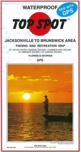 Top Spot N226 Map- Jacksonvil Brunswk St Johns River To St Simons | 737703002269