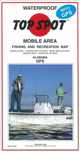 Top Spot N222 Map- Mobile Alabama Mobile Bay To Dauphin Island GPS | 737703002221
