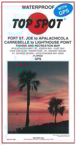 Top Spot N230 Map- Port St Joe Apalch Carrebelle To Lthouse Point | 737703002306