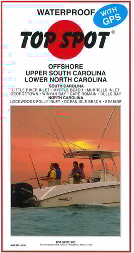 Top Spot N238 Map- Offshore Upper South Carolina/ Lower North Carolina | 737703002382