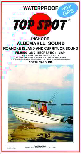 Top Spot N240 Map- Inshore Albemarle Sound Roanoke Isld | 737703002405