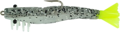 HH TKO143158 TKO Shrimp, 3 1/2 Inch 1/4 oz, Salt  Pepper/Chartreuse | 044784044959