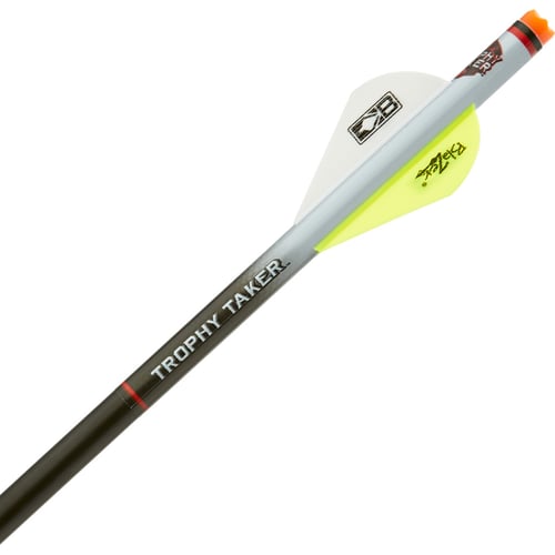 Trophy Taker T2232 Trophy T Shrink Fletch - White Tube / 2 Neon Yellow | 873881000694