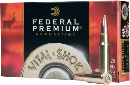 Federal P375F Premium Vital-Shok Rifle Ammo 375 H&H MAG, NP, 300