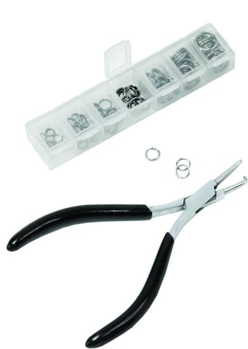 Anglers Choice SMRK855 Split Ring Kit 5 Inch SS Plier 7Compartment Box | 769967040022
