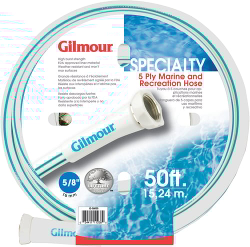Gilmour 1258050 Marine Hose 5/8 Inchx50 Drinking Safe | 034411945018