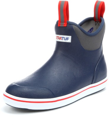 Xtratuf 2273313 6 Inch Full Rubber Deck Boot  Size 13  Navy/Red | 086189077781