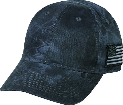 Outdoor Cap TAC600T Cap Kryptec Typhon w/ USA Flag Low Profile Blue | 045727196537