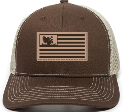 Outdoor Cap BRCTURK11 OC771 Style Cap, Leather Patch Turkey Flag Logo | 885792982440
