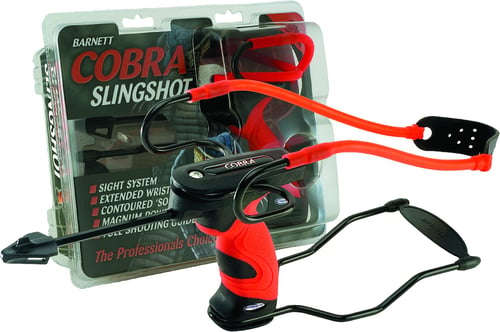 Barnett 16043 Cobra Slingshot Clamshell includes stabilizer and